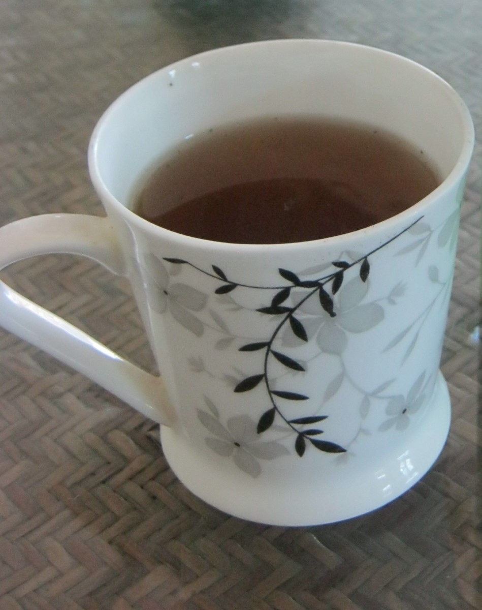 A cup of Tulsi green tea