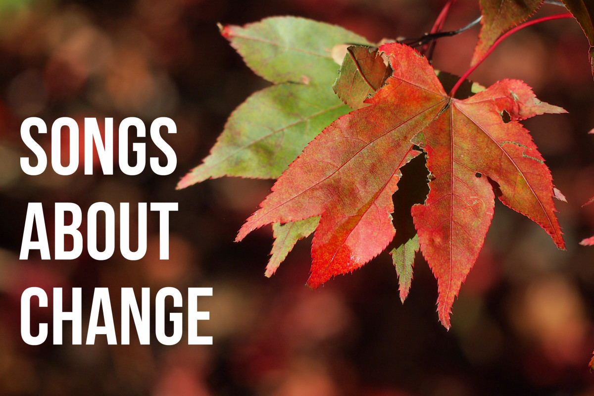 Change is the only constant in life.  Why not celebrate change with a playlist of pop, rock and country songs about changing the world and changing yourself?  Here's a list to start you out.
