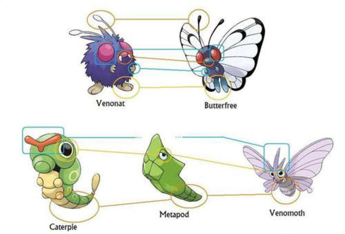 Were Venomoth and Butterfree's designs switched?