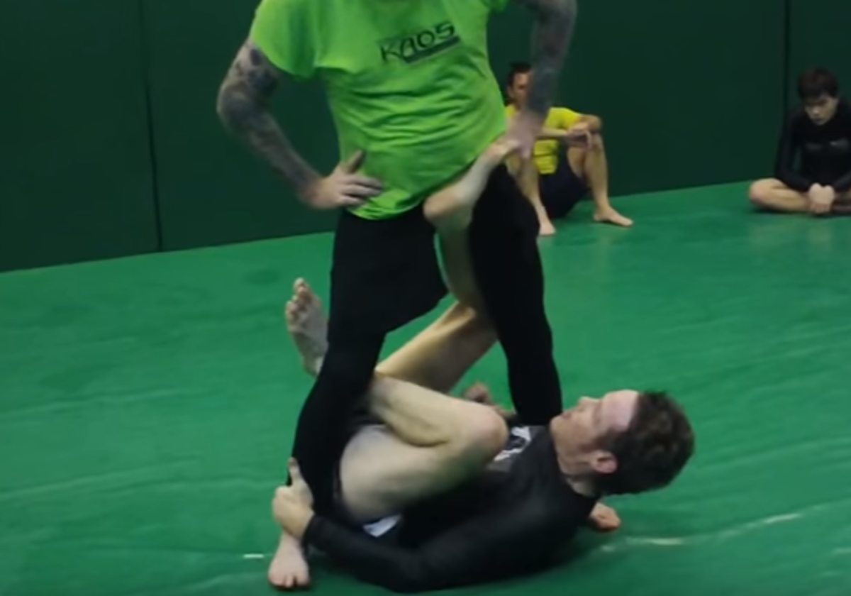 Going for a leglock from X-guard.