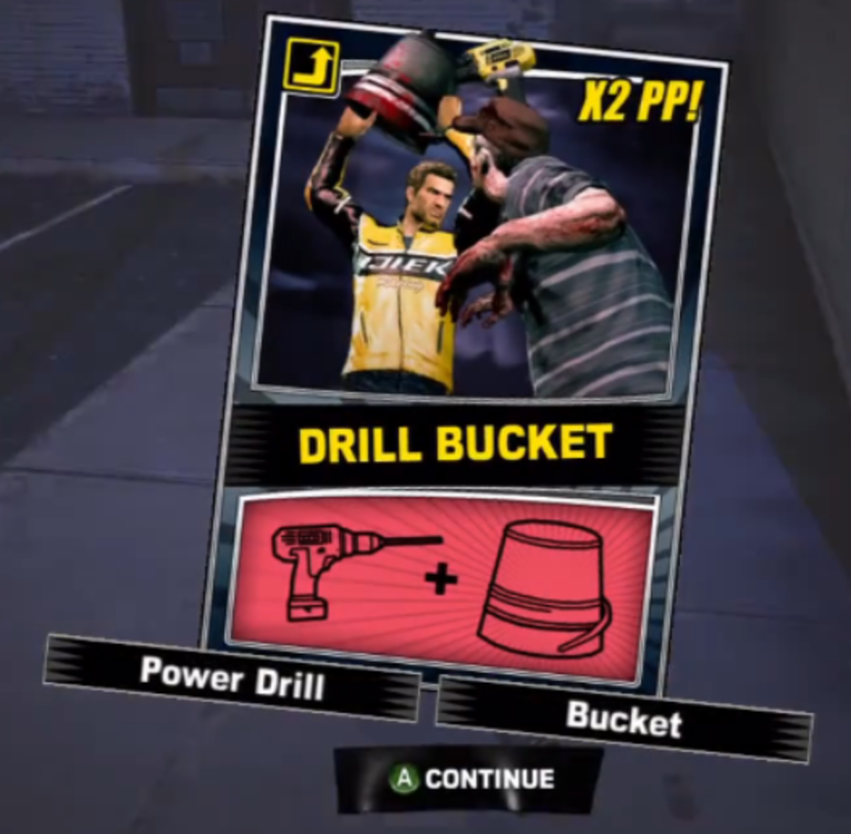  The Drill Bucket—a fun way to kill a zombie. 