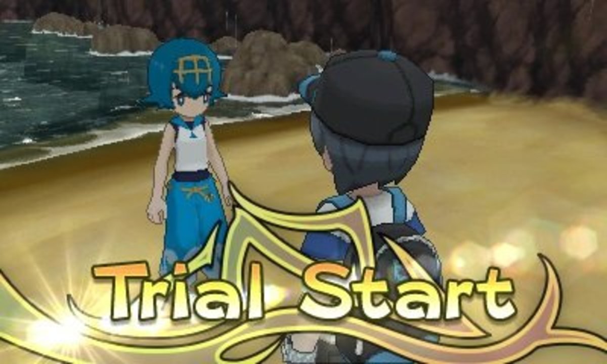 Lana, a trial captain, gives you your trial in place of a gym battle.