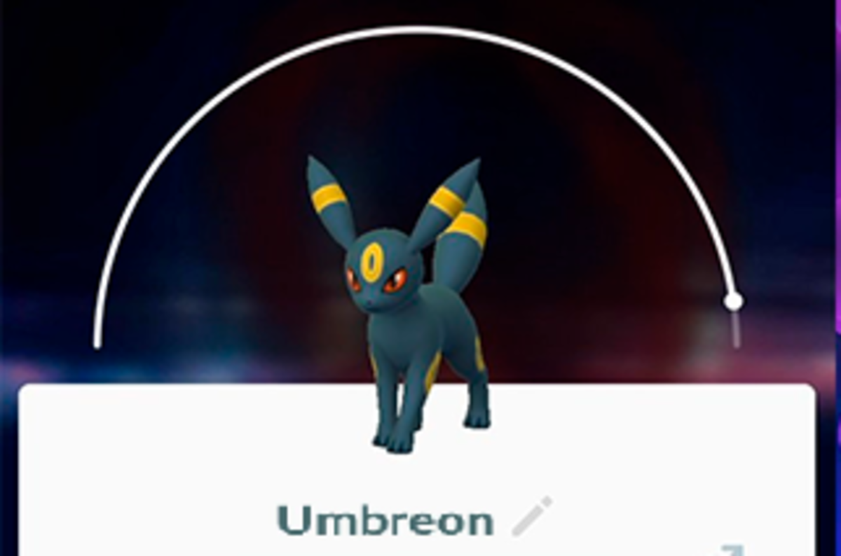 Umbreon is the darkest Eevee form.