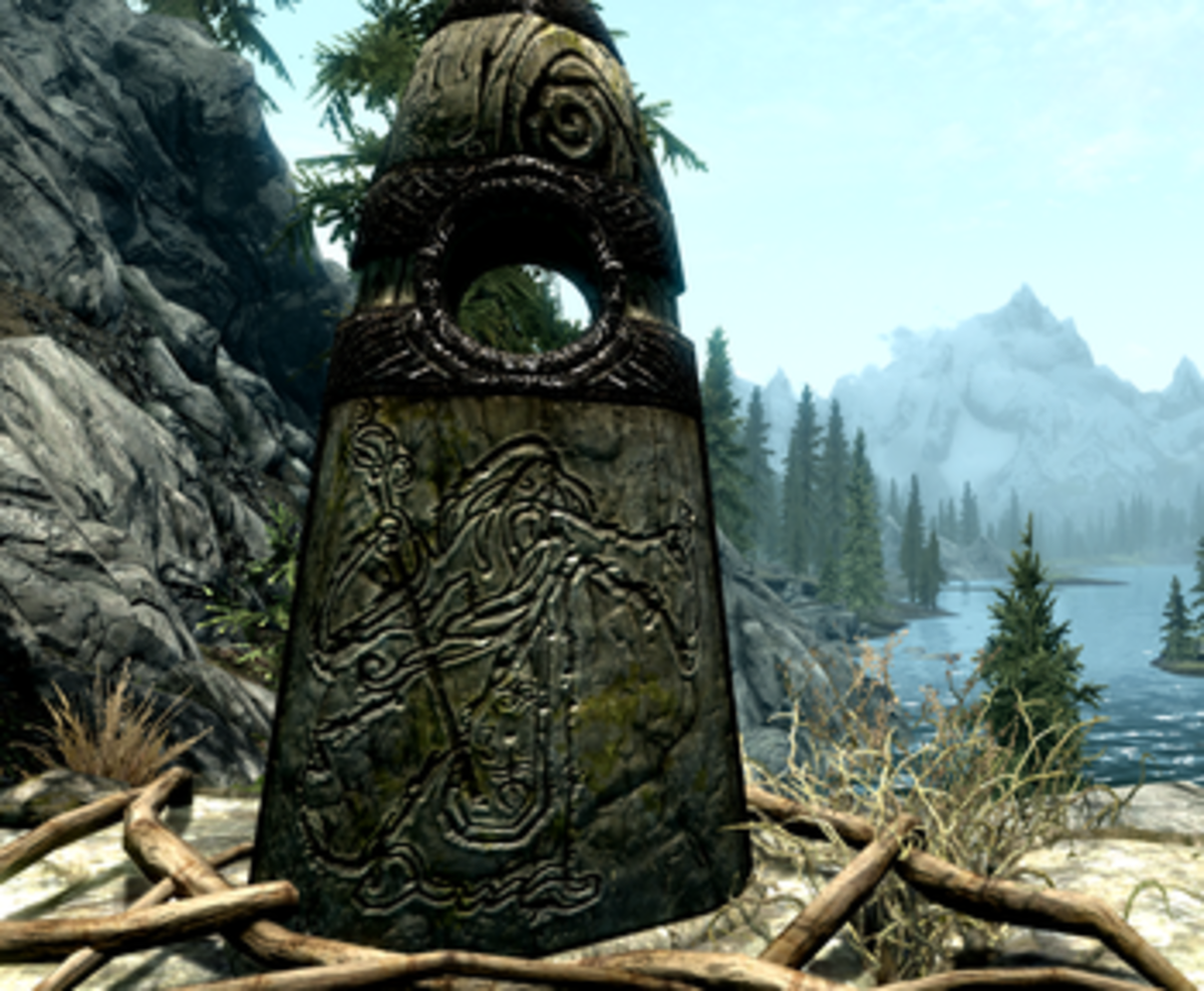 The Mage Stone is found at the beginning of the game, southwest of Riverwood.