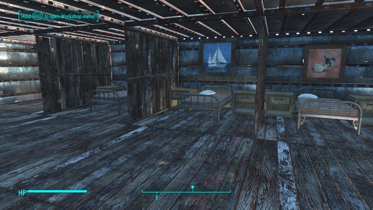 Simple bunkhouses work great in "Fallout 4."