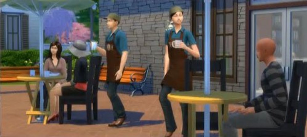 finished the barista story in the sims mobile game