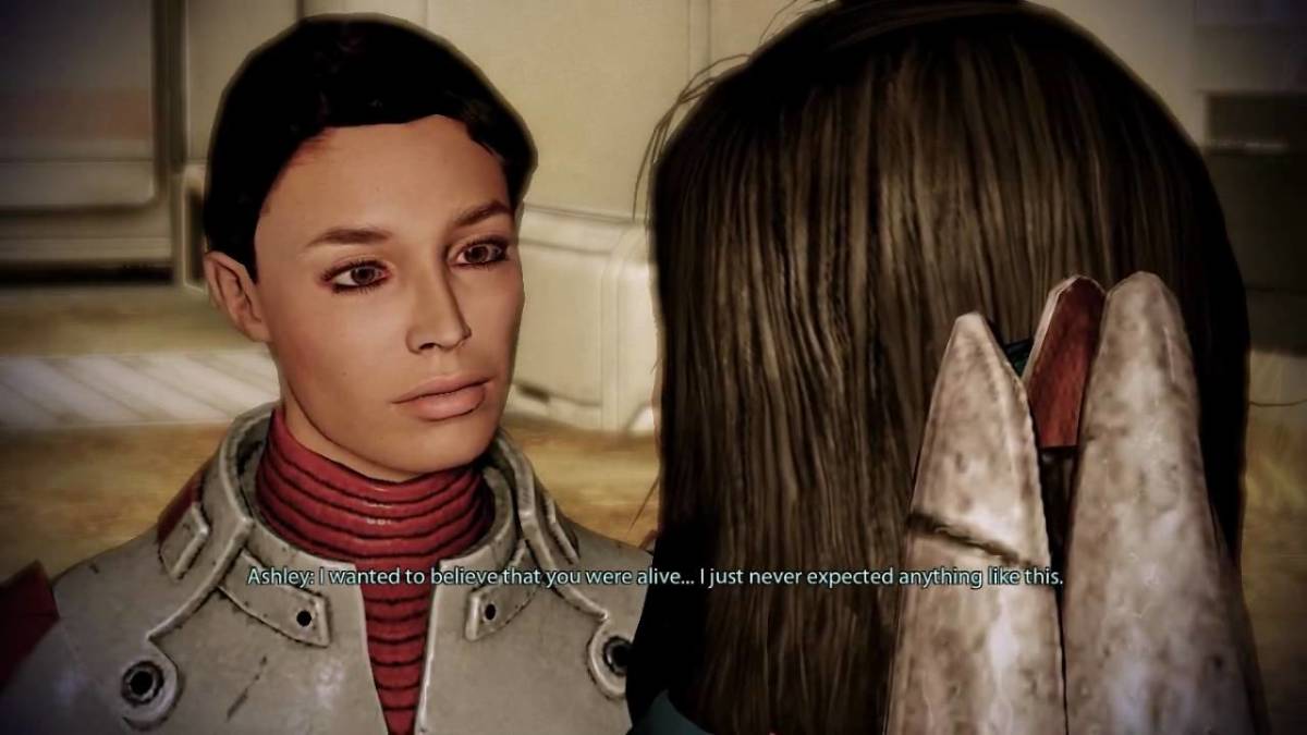 Ashley disapproves of Cerberus in "Mass Effect 2."
