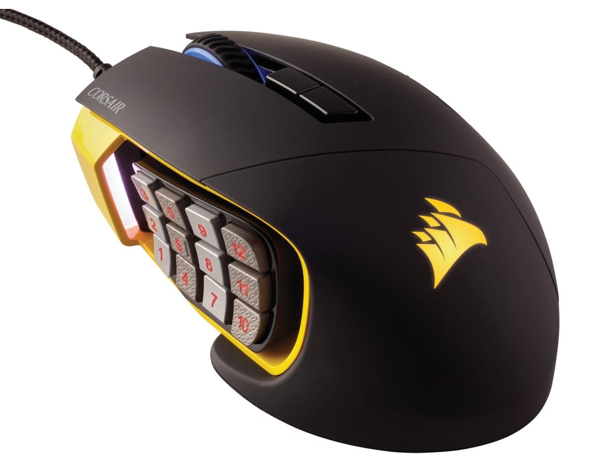 Corsair Scimitar Pro RGB is built from the ground-up for the demanding MMO gamer.