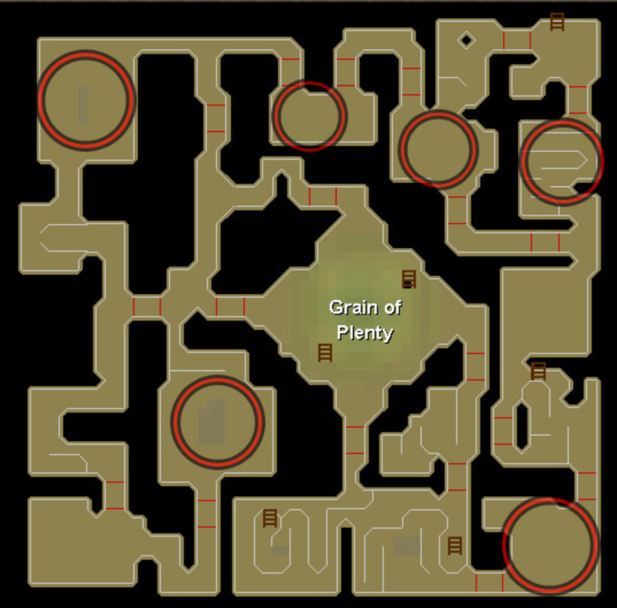 The locations of Flesh Crawlers.