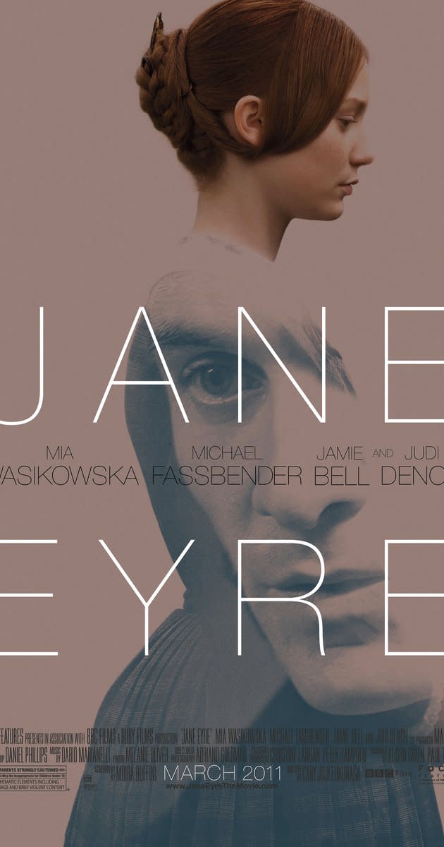 Theatrical poster for a recent film adaptation of "Jane Eyre"