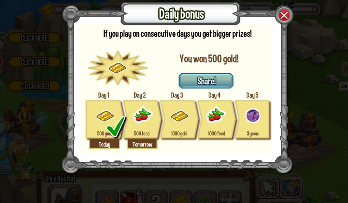 Get Free Gems from Daily Reward Bonus