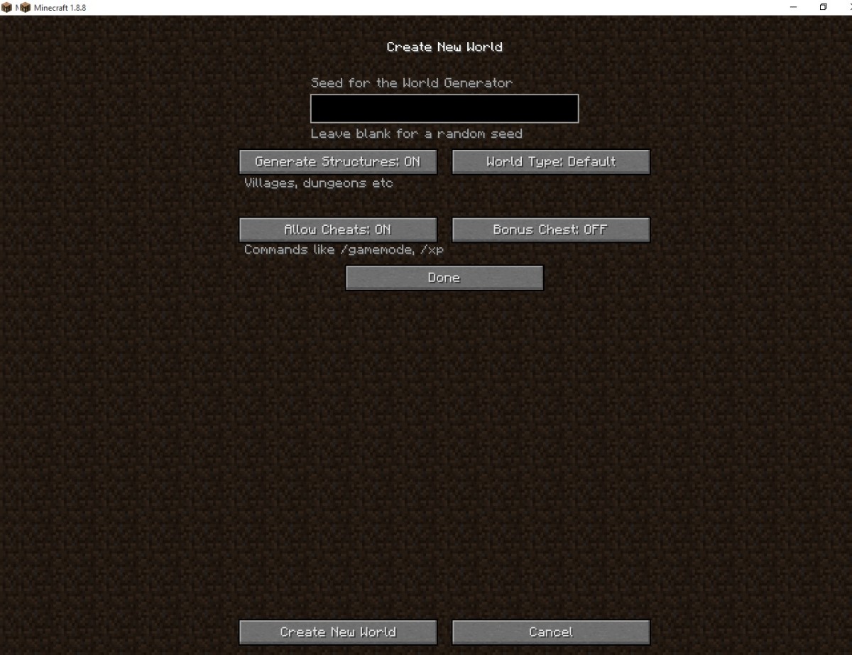 How to Turn on Cheats in Your Minecraft World