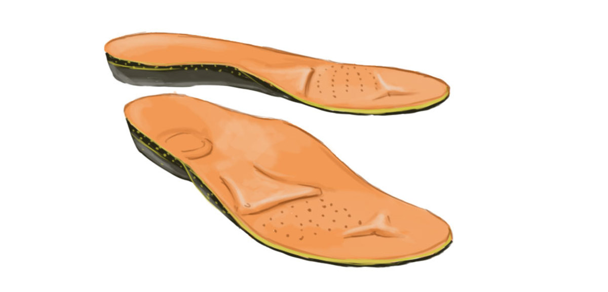 Orthotic inserts for plantar fasciitis.