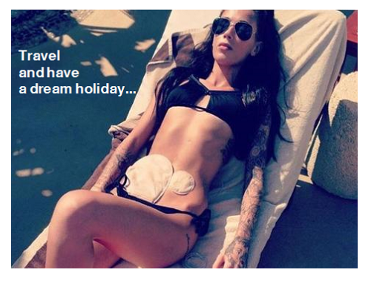 Have a great holiday getting a suntan and don't worry about your colostomy.