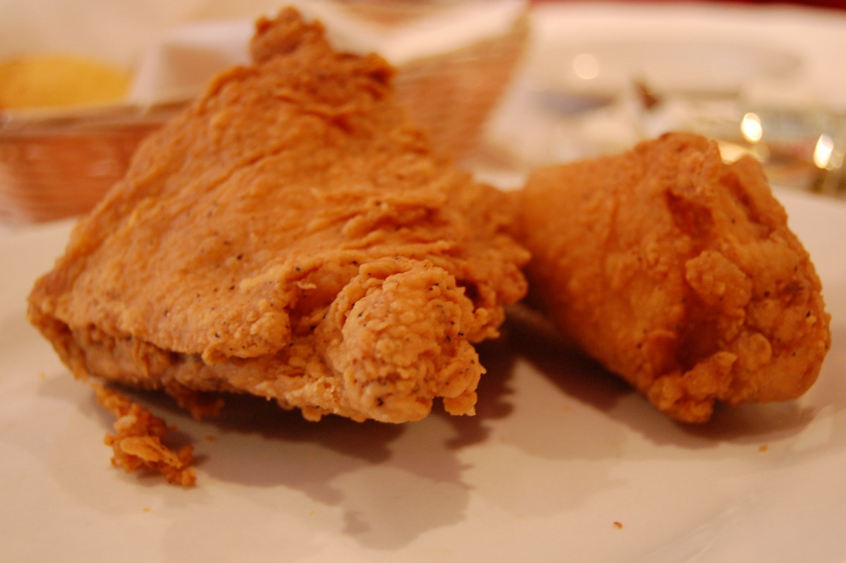 Fried chicken is delicious, but it will probably not help your gout.