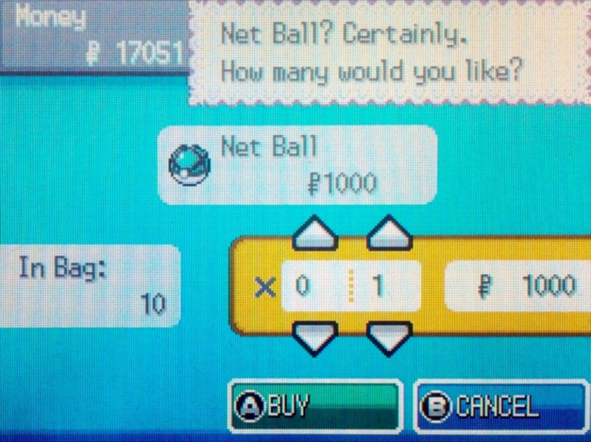 Net Balls can be very useful when used on a Bug or Water-type Legendary Pokémon.