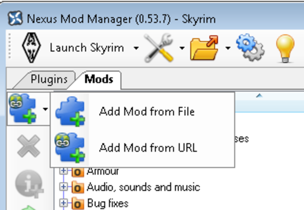 Showing both methods you can use to add mods using Nexus Mod Manager.
