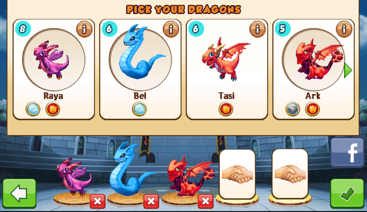 dragon mania legends battle guide three elements