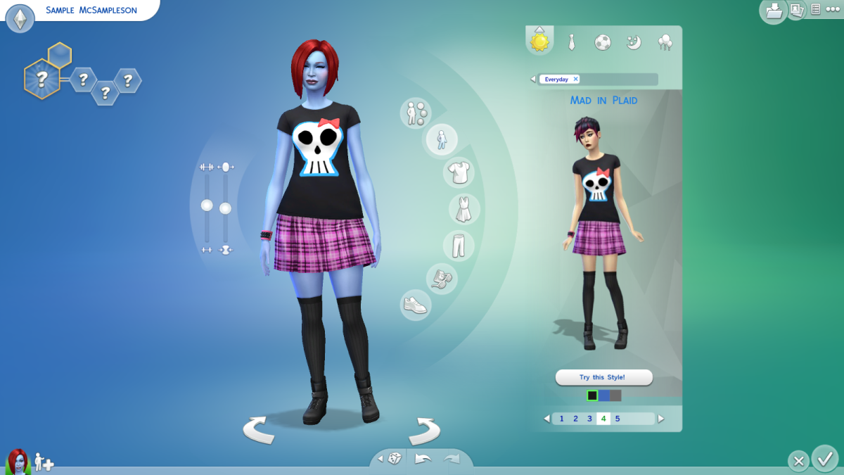 A look at the clothes your sim can (potentially) wear