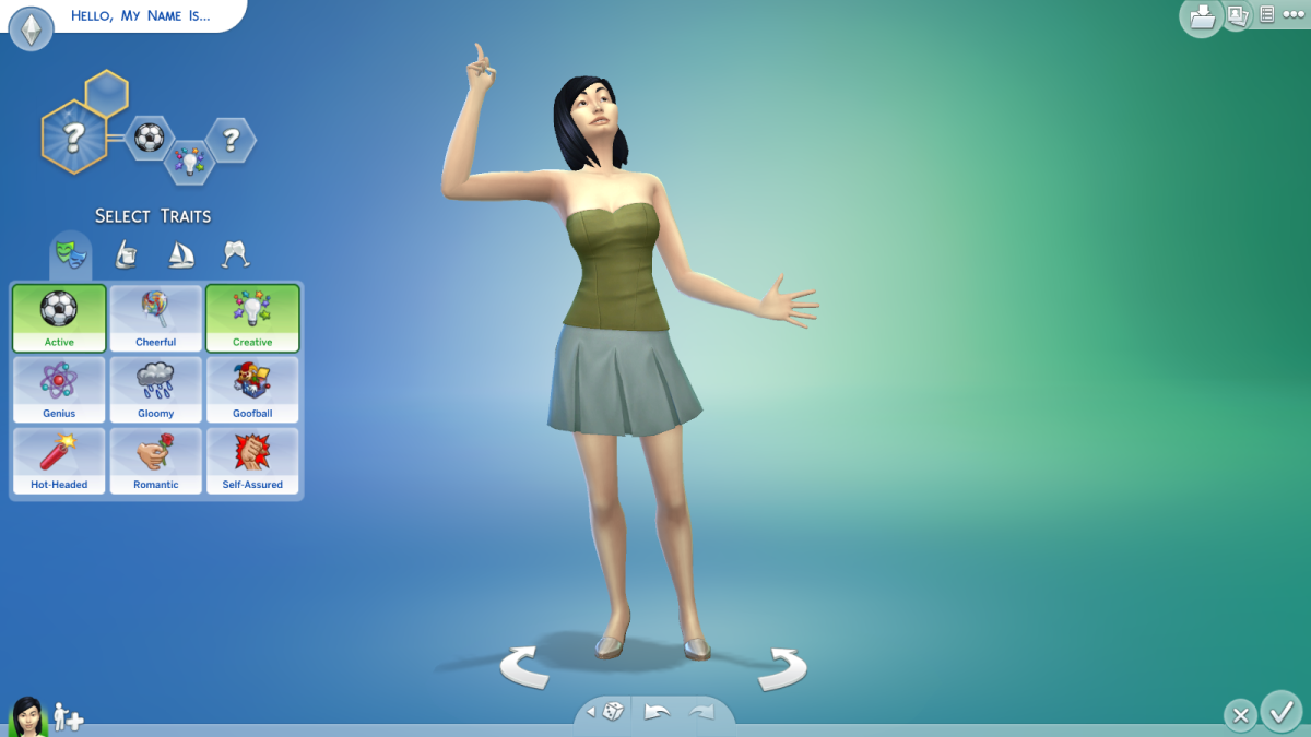 The Creativity Aspiration in "The Sims 4."