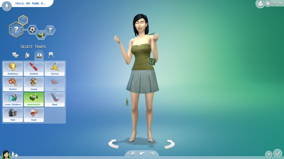 The Fortune Aspiration in "The Sims 4."
