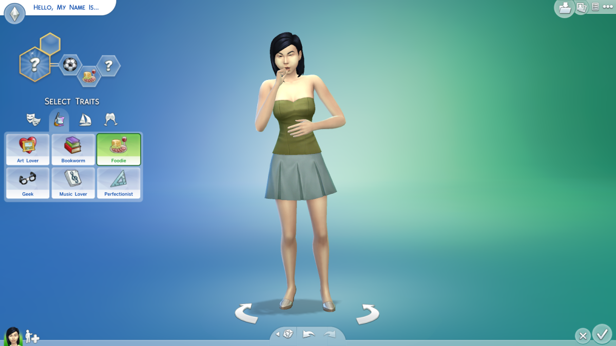 The Food Aspiration in "The Sims 4."