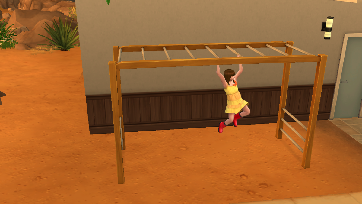 If you've got a small lot, Monkey Bars are the way to go for the Motor skill If you've got a small lot, Monkey Bars are the way to go for the Motor skill