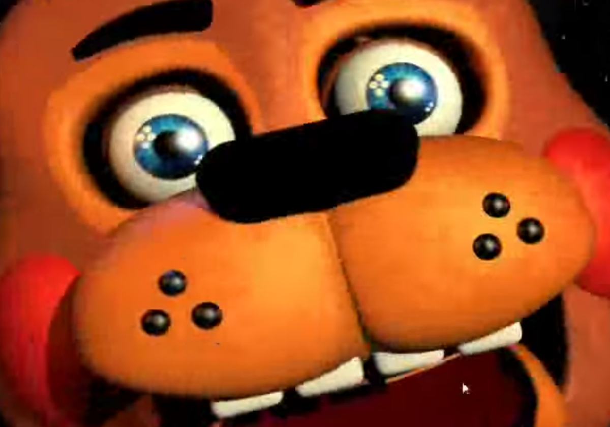 Toy Freddy gives you a faceful. Such smooth skin he has.