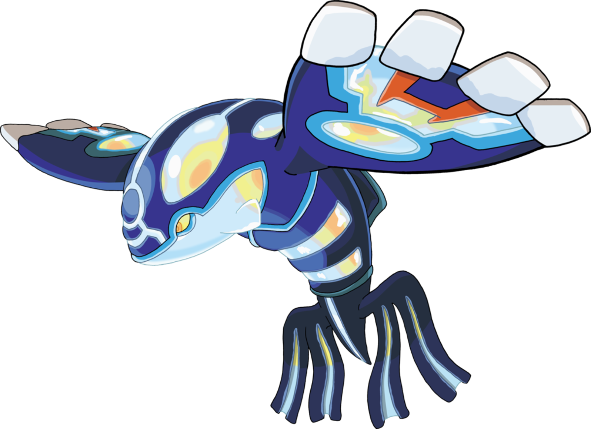 Kyogre is said to be created from the depths of the sea.
