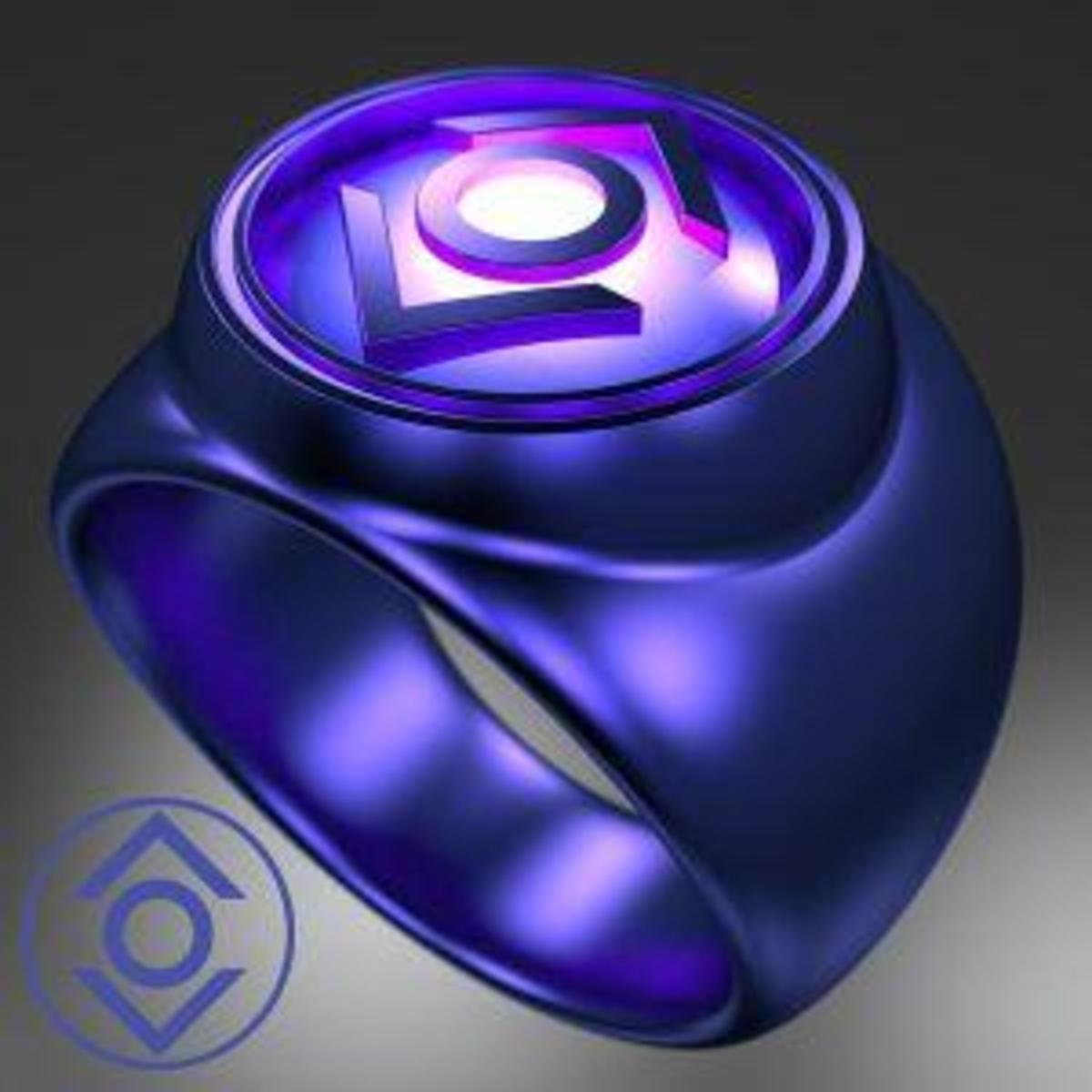 Accessories 9 Ring Set DC Comics Green Lantern Power Rings Emotional 