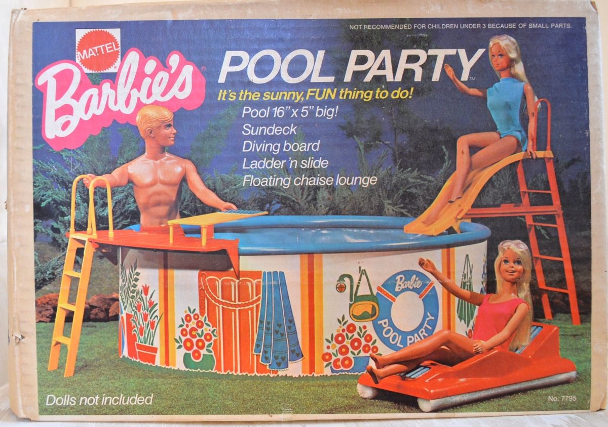 I actually still have the box for Barbie's pool.