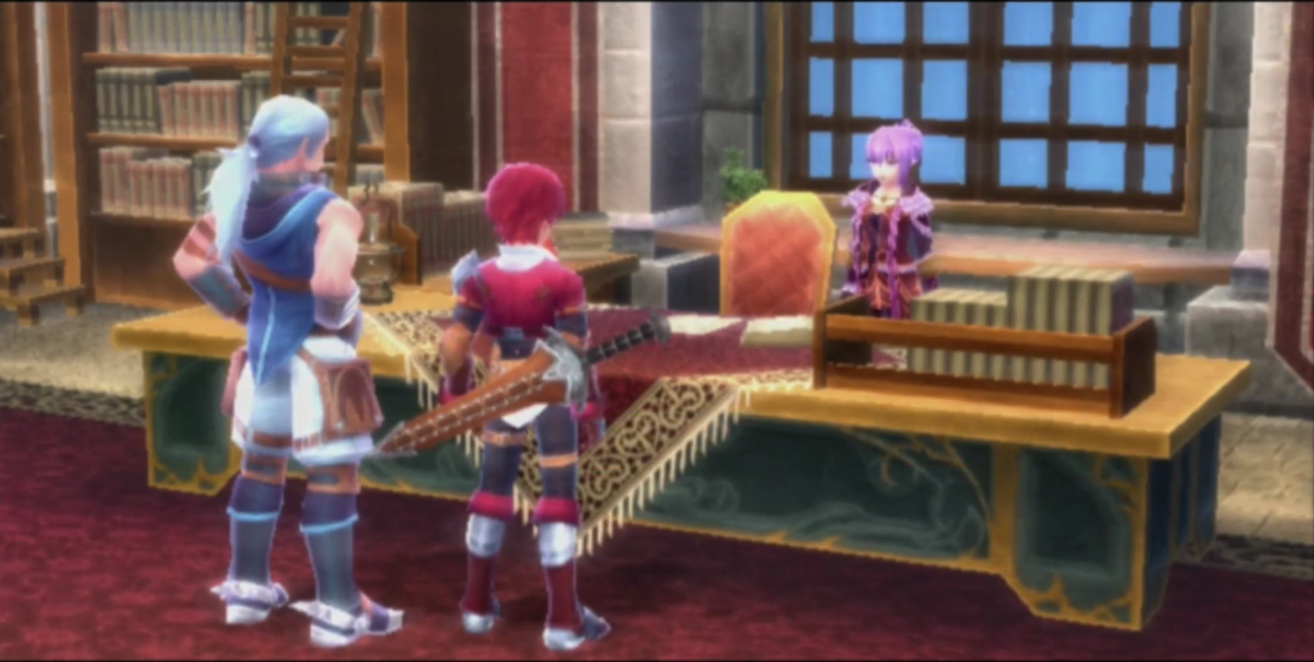 Governor General Griselda. The first Romun official who doesn't want to rip Adol's head off.