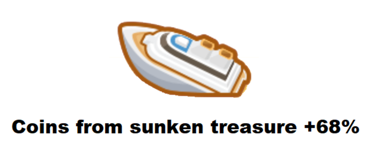 The S.S. Anne helps with sunken treasure, naturally.