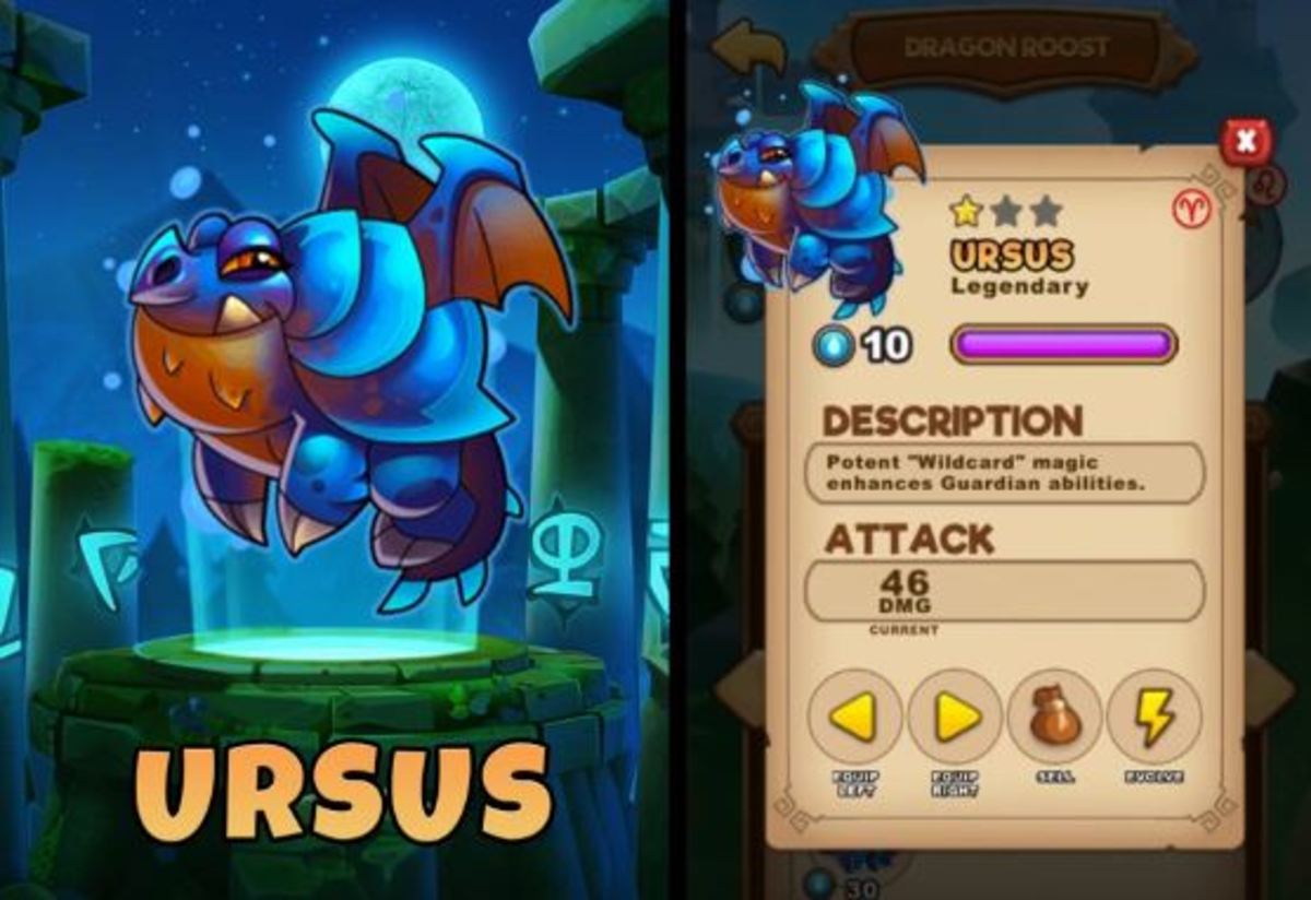 The information screen for Ursus.