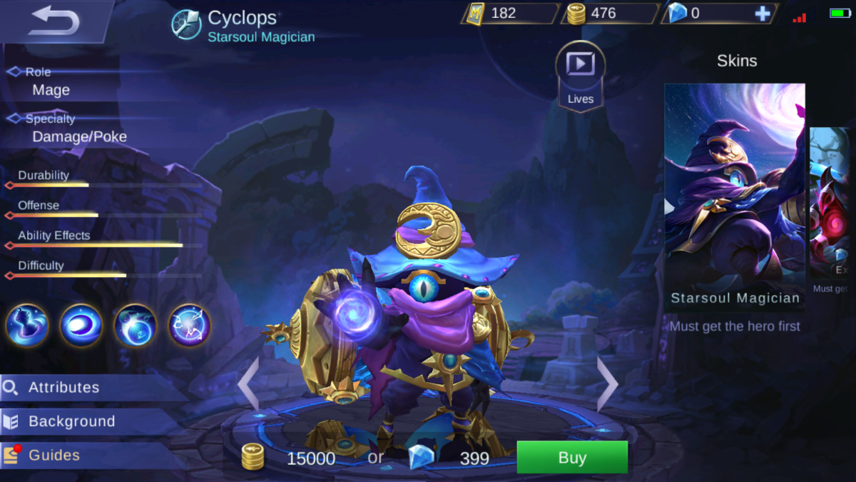 Cyclops is the Starsoul Magician