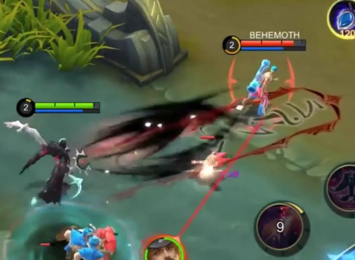 Pharsa Attacking the Enemy With Energy Impact