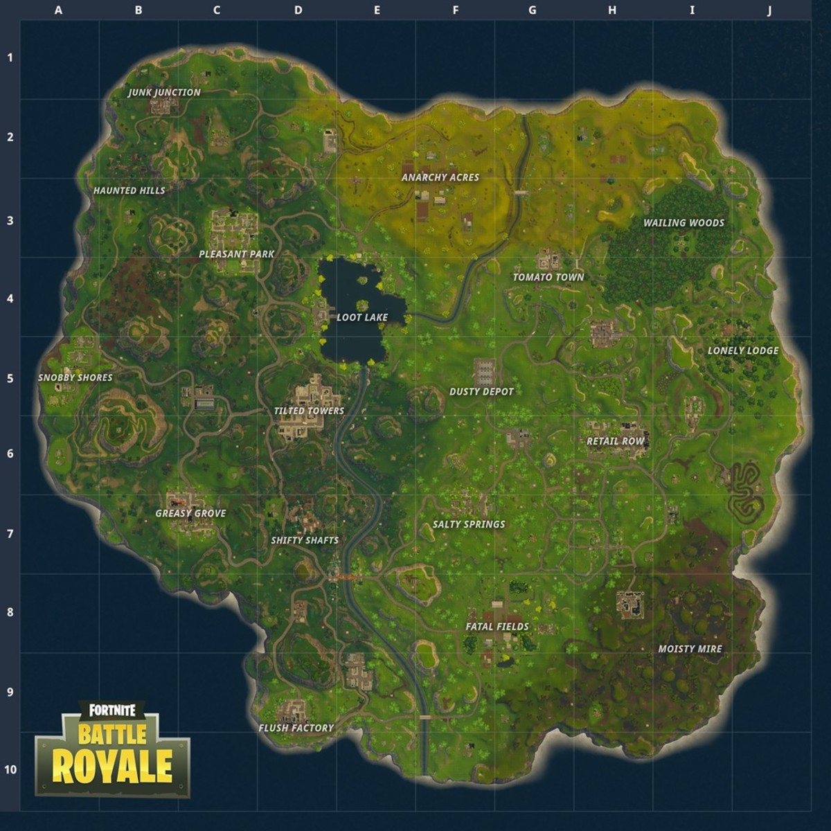 Fortnite's map was updated in early 2018.