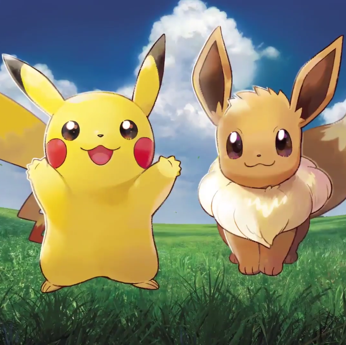 Пикачу мимимишки. Пикачу мультик. Иви покемон. Pokémon: Let's go, Eevee!. Pokemon Pikachu and Eevee.