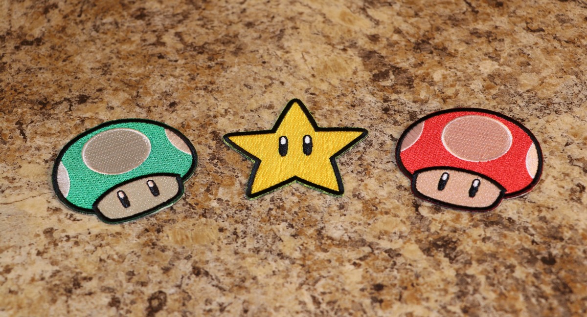 Super Mario Iron-On Patches