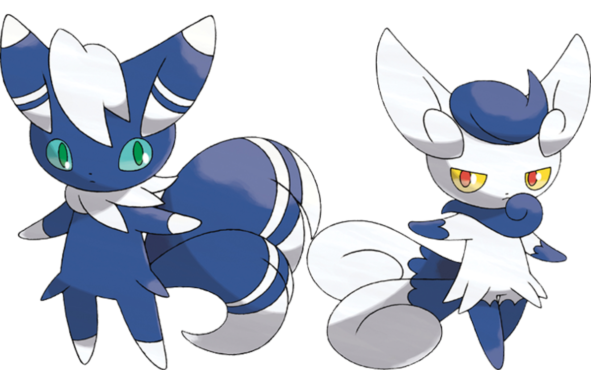 Male and Female Meowstic