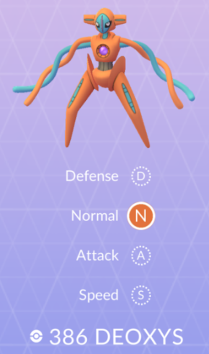 Deoxys does have 4 total forms, but only Normal is currently available in "Pokémon GO."