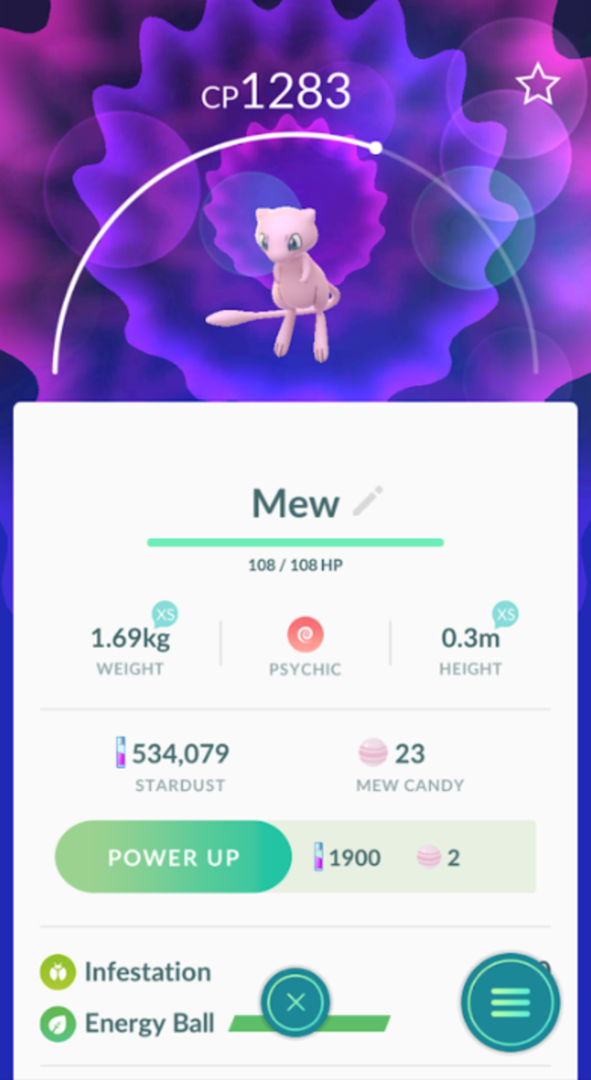 Not a great IV, but still a Mew!