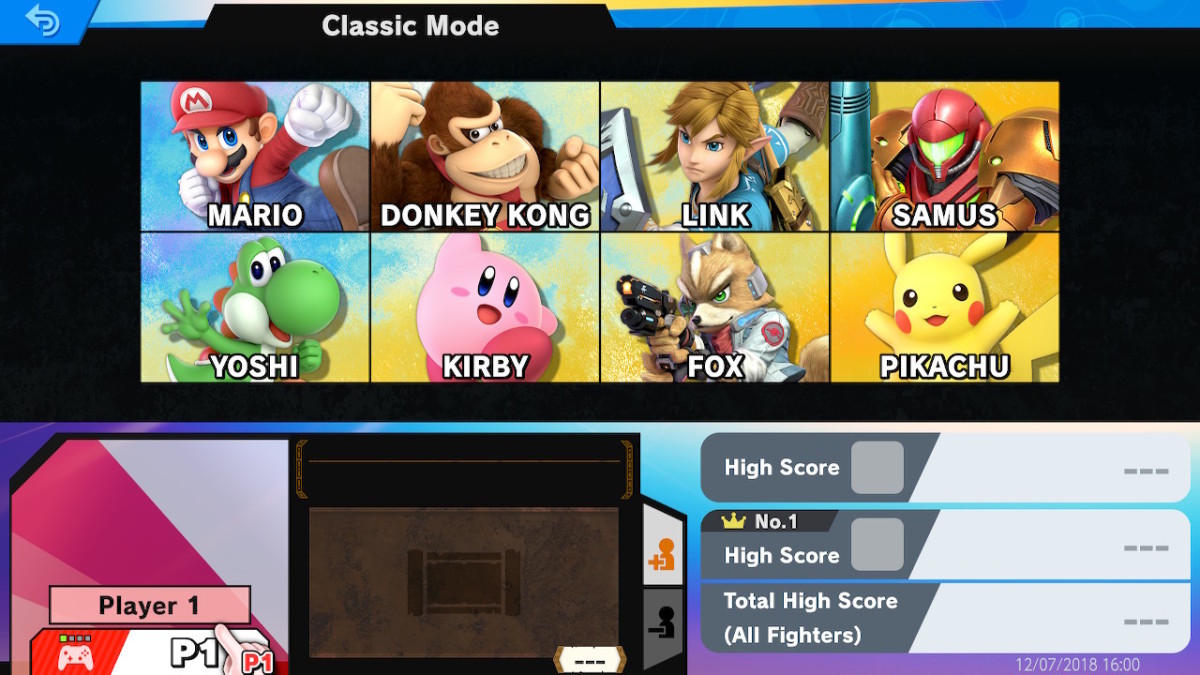 Only the original 8 unlocked characters from the original N64 "Super Smash Bros." are available when you first start "Super Smash Bros. Ultimate."