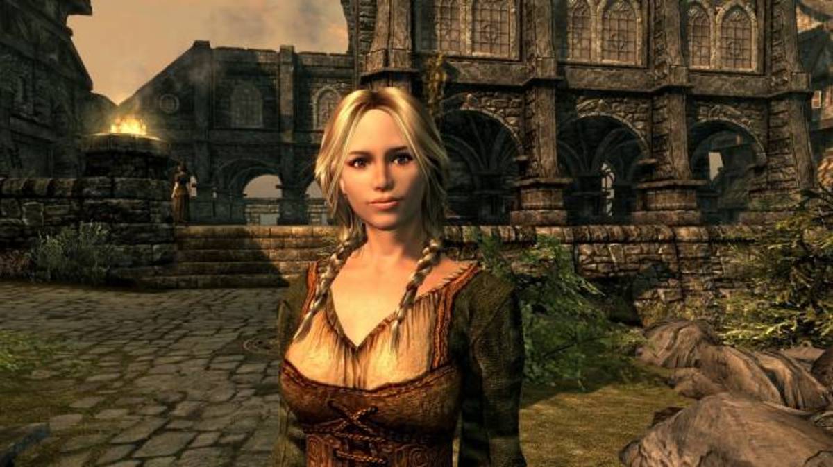 skyrim i love cleavage non replacer