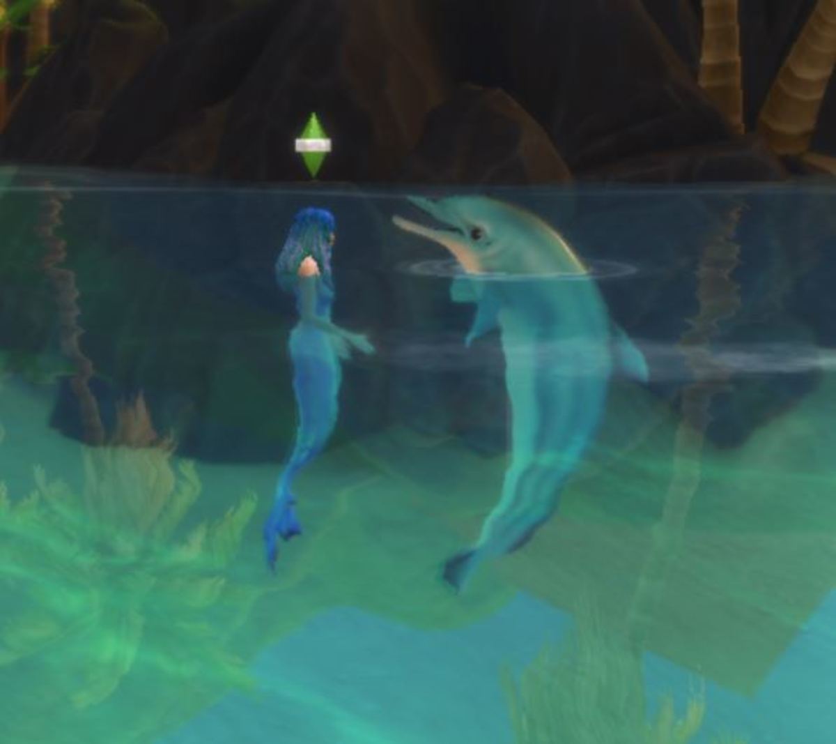 Interacting with dolphins is probably my favorite new feature!