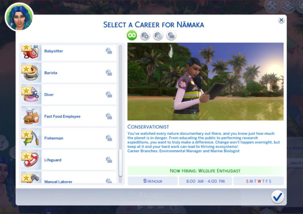 The new part time careers will surely give your Sims a lot of variety for living in the tropics. 