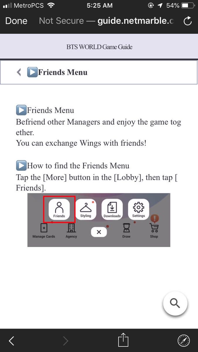 Add friends, gift wings, and receive wings in return!