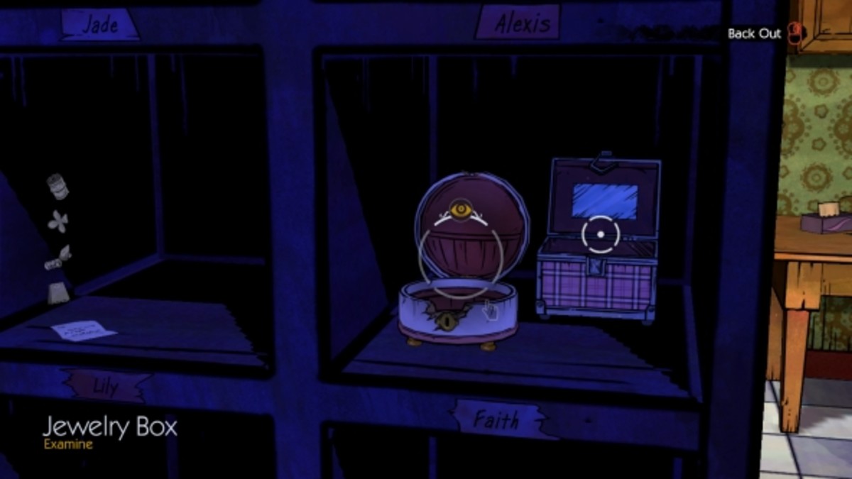 Faith's busted jewelry box in Episode 2.