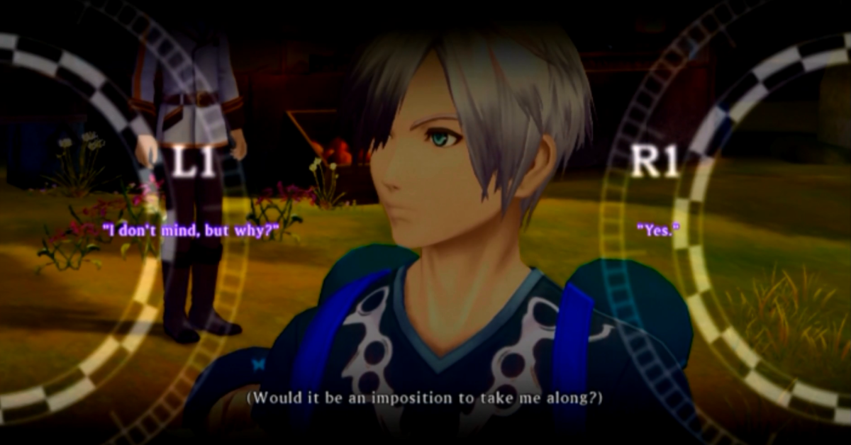 Players have a chance to respond to questions using the dialogue choice system. Unfortunately, Ludger's voice is unavailable until new game plus which is a disappointment.