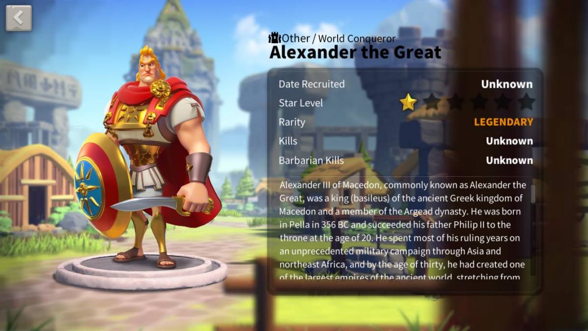 Alexander the Great Profile Page
